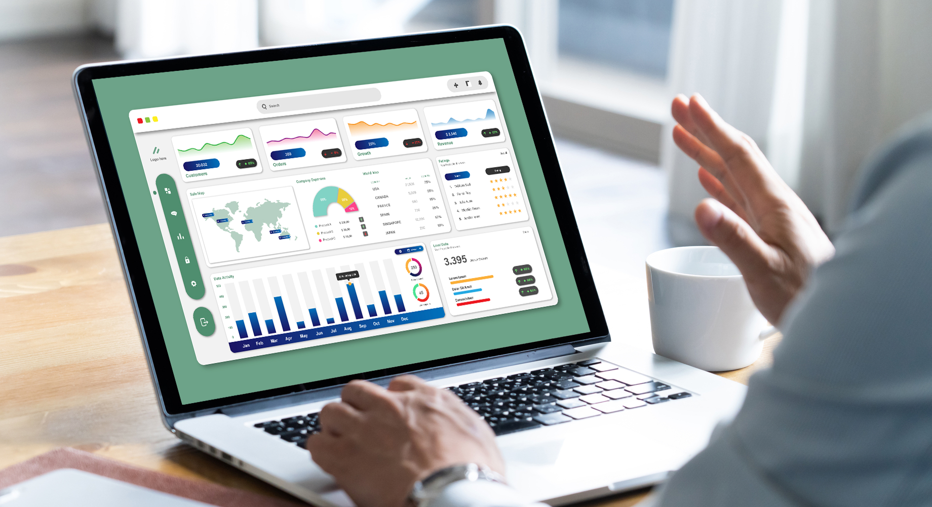 アプリを制作している様子