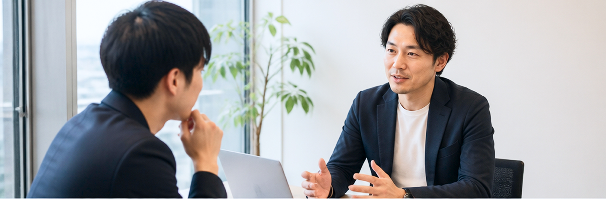 メンターとの1on1面談の様子