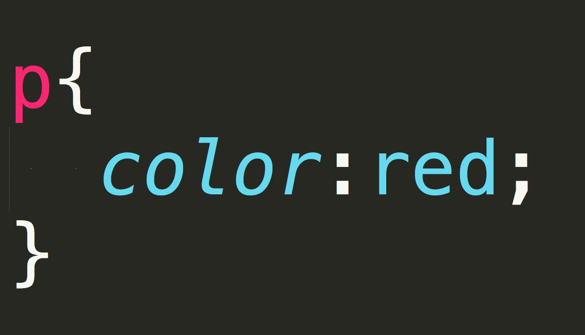 p{color:red;}